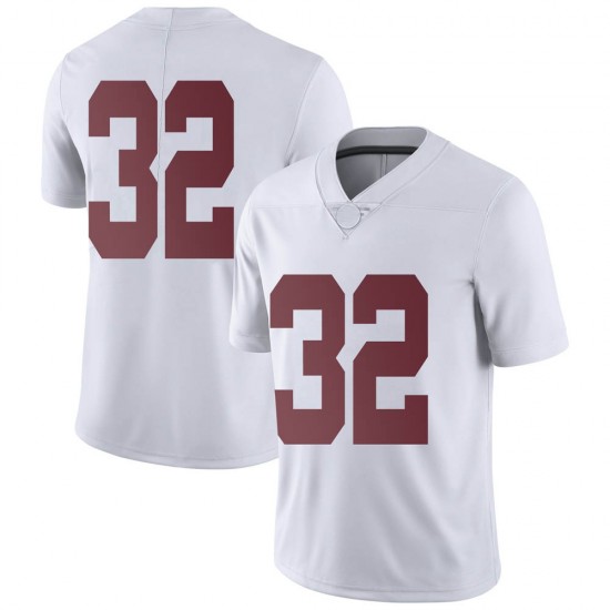 Alabama Crimson Tide Men's Deontae Lawson #32 No Name White NCAA Nike Authentic Stitched College Football Jersey WY16A66TZ